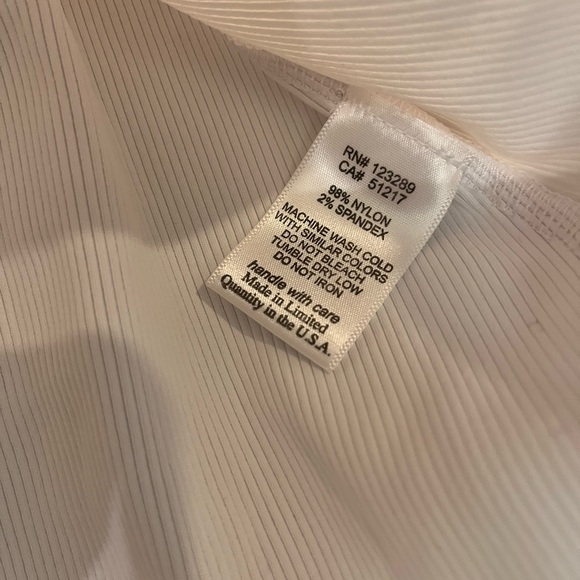 NWT Revolve Micheal Lauren White‎ Ribbed Tank Size Large - Picture 6 of 8